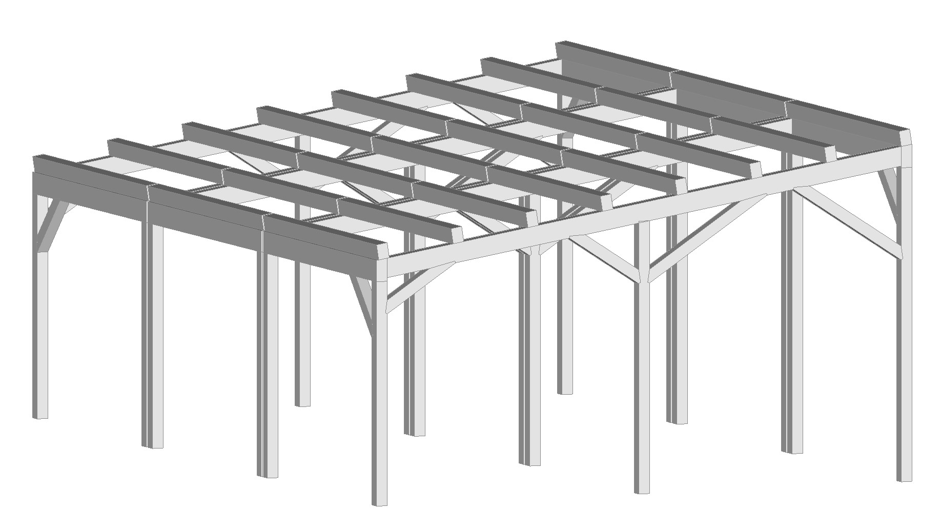 Pergolati solari modulari in legno lamellare